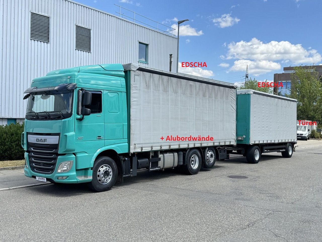DAF XF460 6x2 Schiebeplane-Zug EDSCHA Bordwände - Тентована вантажівка: фото 1 DAF XF460 6x2 Schiebeplane-Zug EDSCHA Bordwände - Тентована вантажівка: фото 1