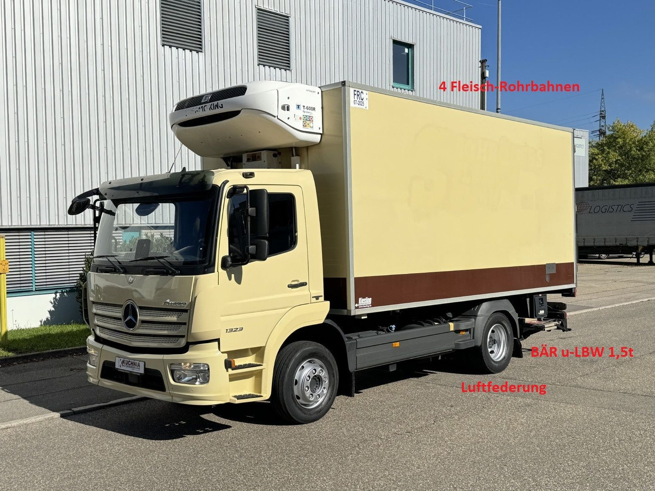 Mercedes-Benz Atego 1323L 4-Fleisch-Rohrbahnen TK T600R ATM - Рефрижератор вантажівка: фото 1 Mercedes-Benz Atego 1323L 4-Fleisch-Rohrbahnen TK T600R ATM - Рефрижератор вантажівка: фото 1