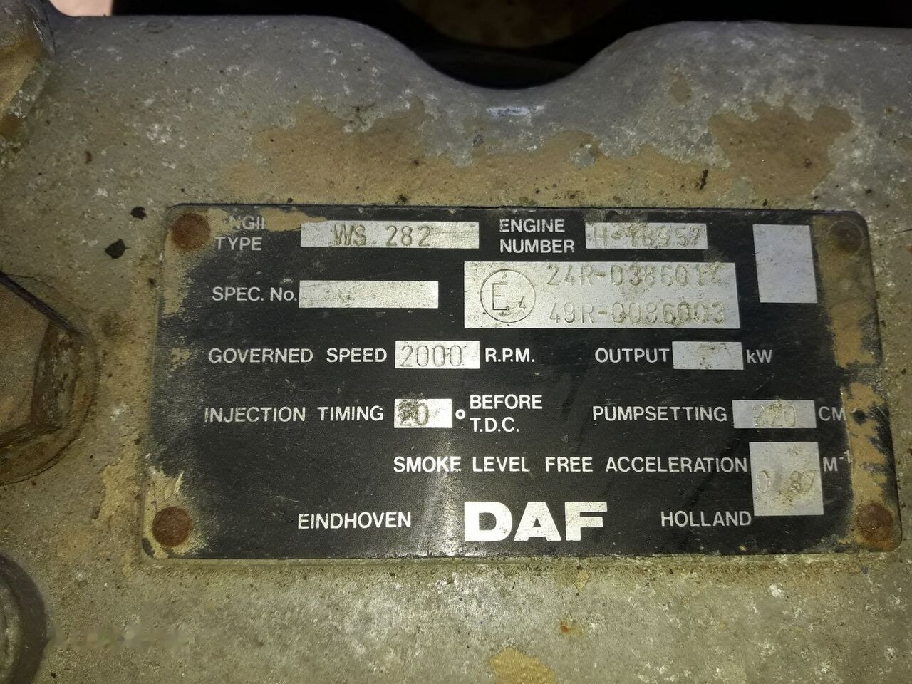 Двигун в категорії Вантажівки DAF 1160 ATI WS282 350   DAF: фото 6