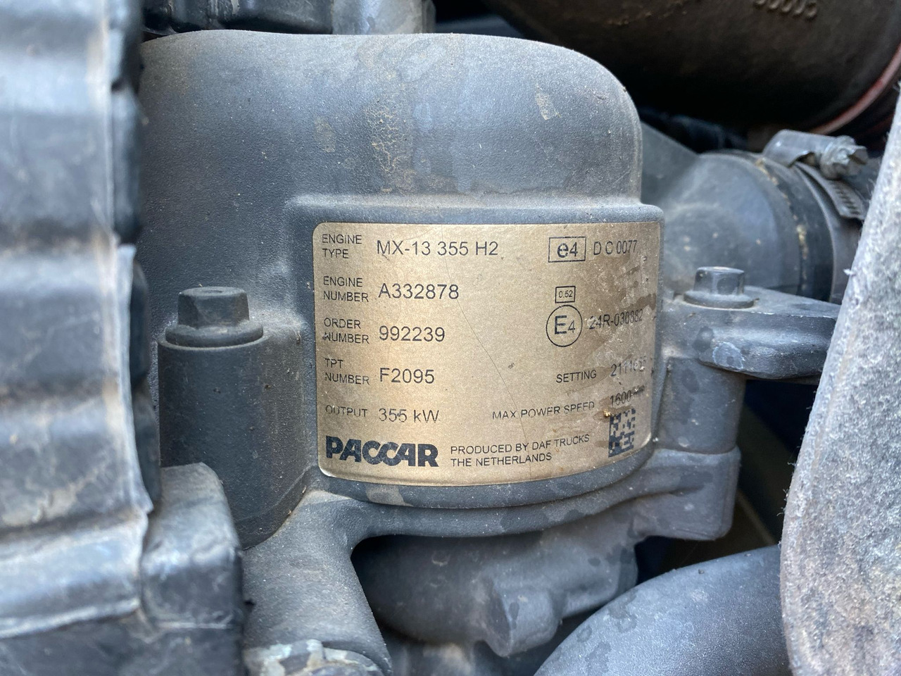 Daf MX-13 355H2 - Двигун: фото 1 Daf MX-13 355H2 - Двигун: фото 1