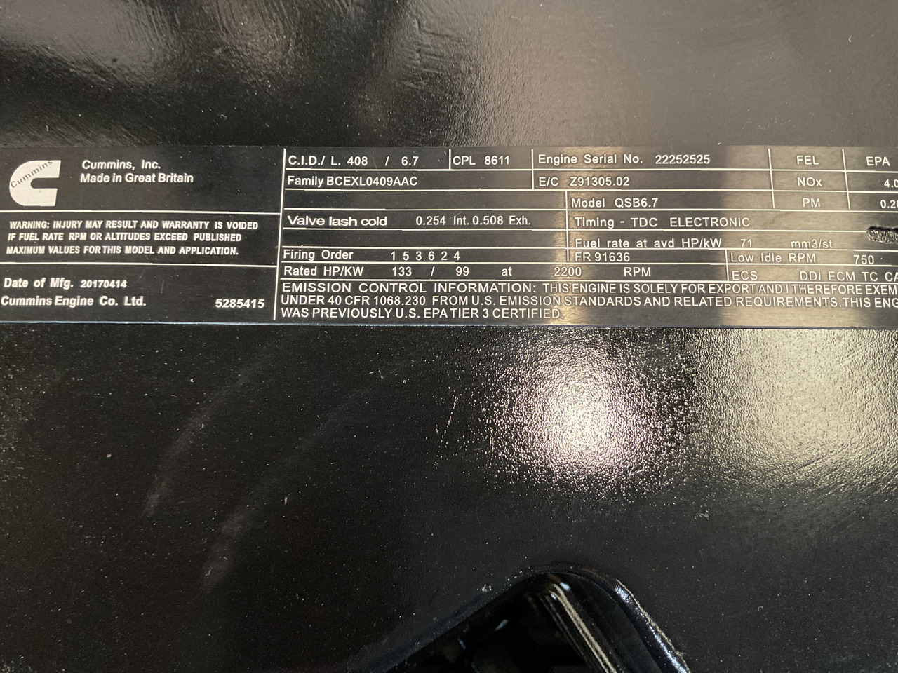 Cummins QSB6.7 (1) - Двигун: фото 3 Cummins QSB6.7 (1) - Двигун: фото 3