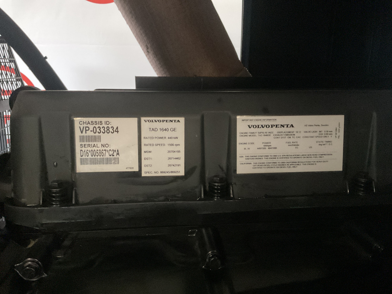 Volvo 500KVA, Generatorset. Like brand new. 98 Running hours since new! - Електричний генератор: фото 3 Volvo 500KVA, Generatorset. Like brand new. 98 Running hours since new! - Електричний генератор: фото 3