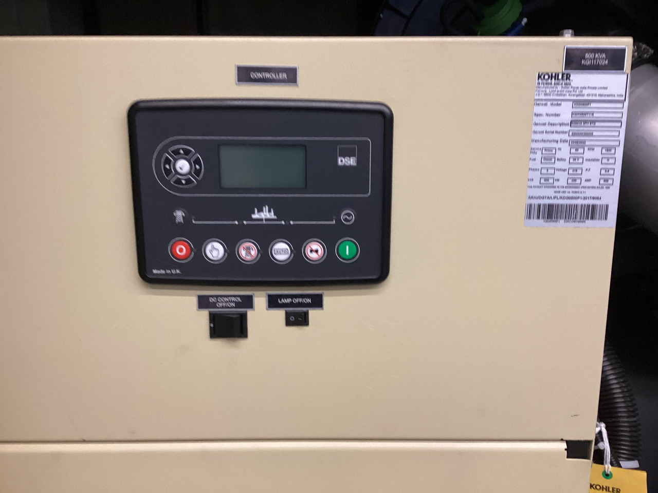 Volvo 515KVA generatorset Kohler. Brand New. - Електричний генератор: фото 3 Volvo 515KVA generatorset Kohler. Brand New. - Електричний генератор: фото 3