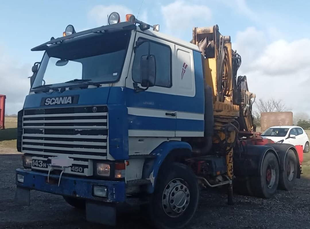 Scania R143-450 V8 Tractor unit with crane - Тягач: фото 2 Scania R143-450 V8 Tractor unit with crane - Тягач: фото 2