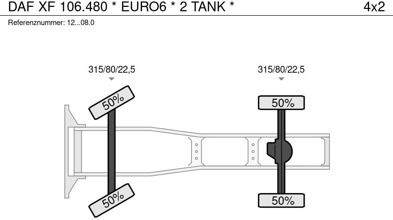 Тягач DAF XF 106.480 * EURO6 * 2 TANK *: фото 19