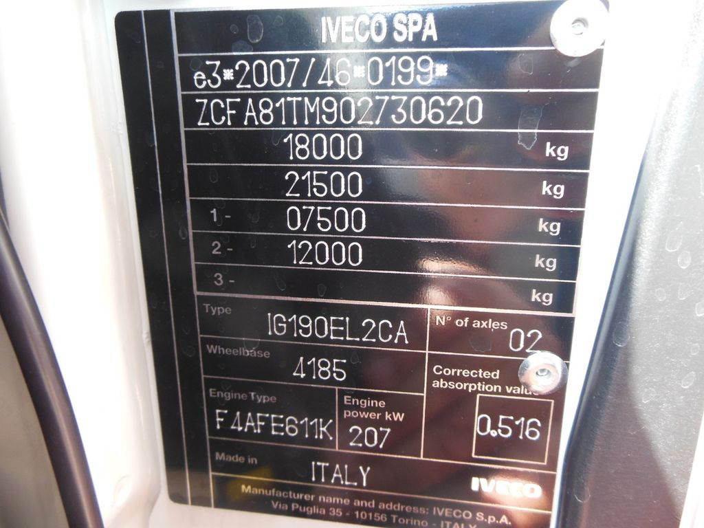 Iveco EUROCARGO ML 180E28/P, PTO  в лізинг Iveco EUROCARGO ML 180E28/P, PTO: фото 23