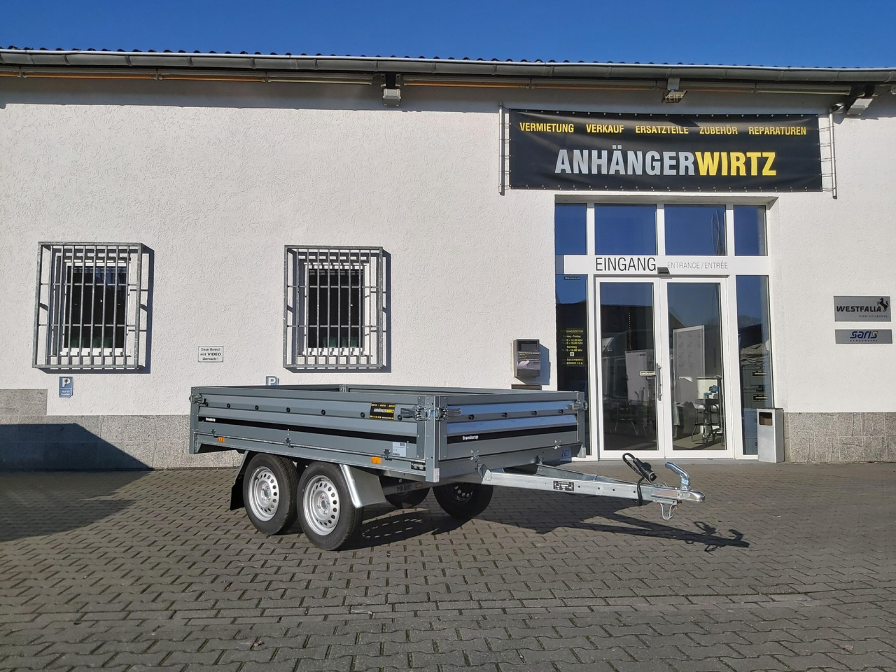 Бортовий причіп/ Платформа Brenderup 3251 STU 750 250x142x35cm Tandemachse 13" (S) 750kg: фото 6