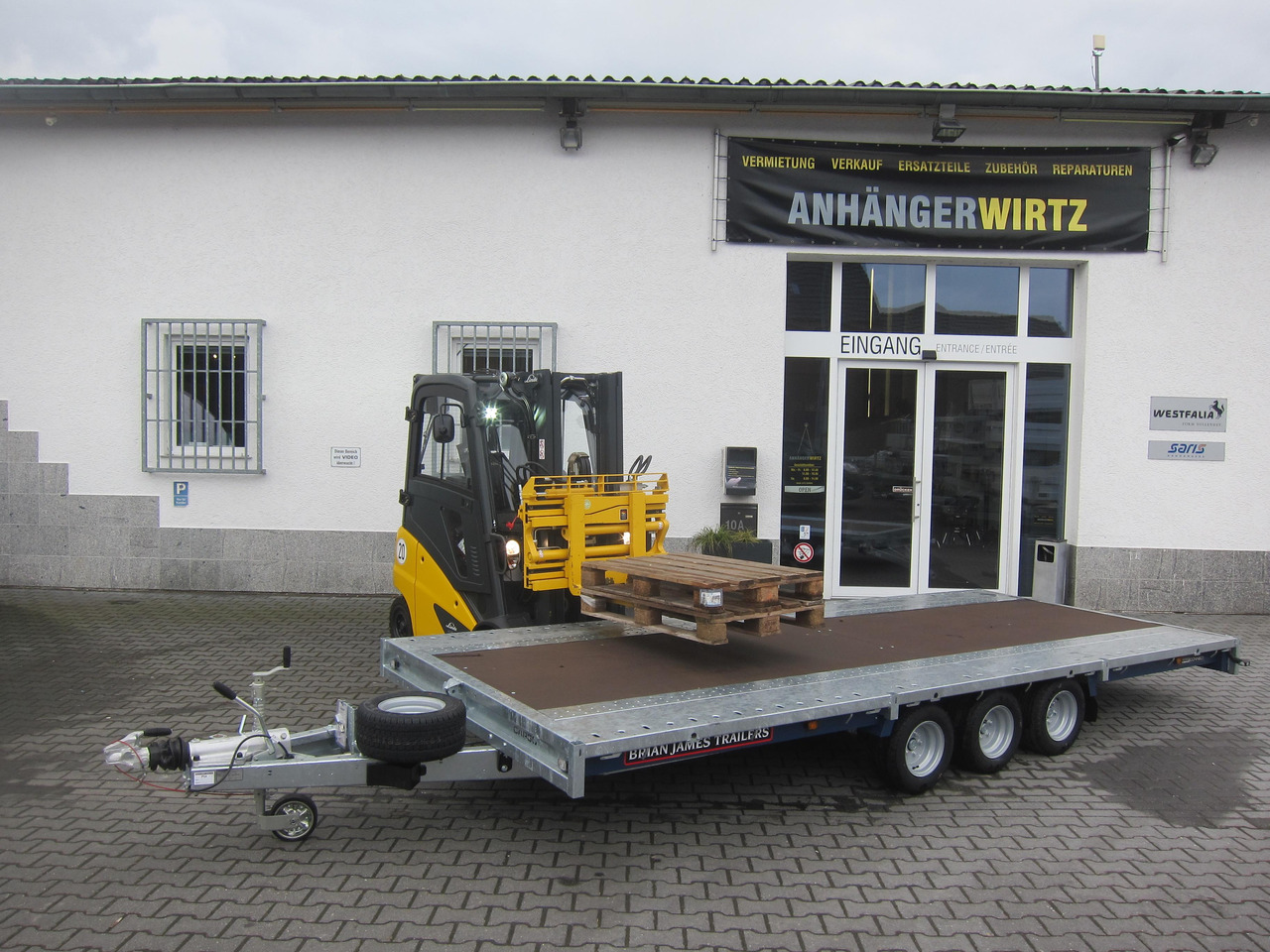 Brian James Trailer CarGO Connect 500x225cm Plateau Tridem 10" 3500kg 22 - Бортовий причіп/ Платформа: фото 4 Brian James Trailer CarGO Connect 500x225cm Plateau Tridem 10" 3500kg 22 - Бортовий причіп/ Платформа: фото 4