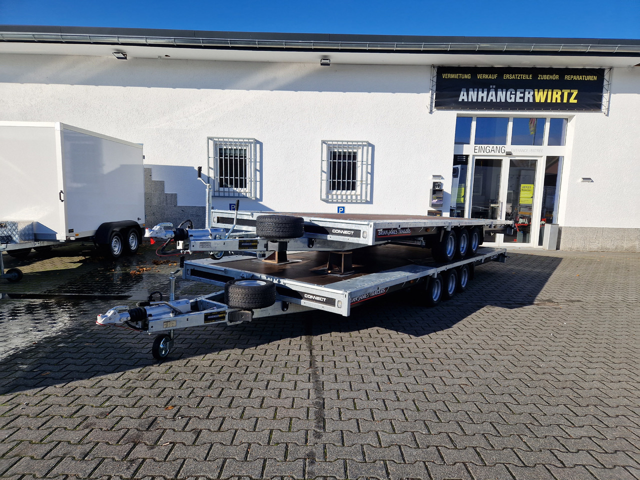 Brian James Trailer Connect 550x229cm blackline Plattform Tridem 10" 3500kg (XXL) - Бортовий причіп/ Платформа: фото 2 Brian James Trailer Connect 550x229cm blackline Plattform Tridem 10" 3500kg (XXL) - Бортовий причіп/ Платформа: фото 2