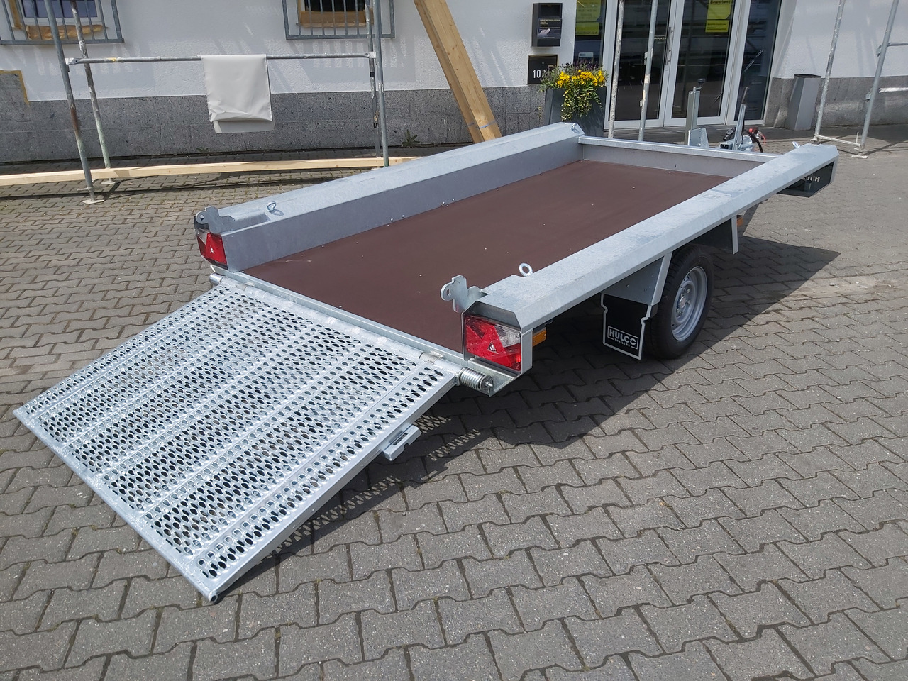 HULCO TERRAX Basic 294x150x27cm Heckrampe 100cm (M) 12" 1500kg - Причіп для перевезення спецтехніки: фото 1 HULCO TERRAX Basic 294x150x27cm Heckrampe 100cm (M) 12" 1500kg - Причіп для перевезення спецтехніки: фото 1