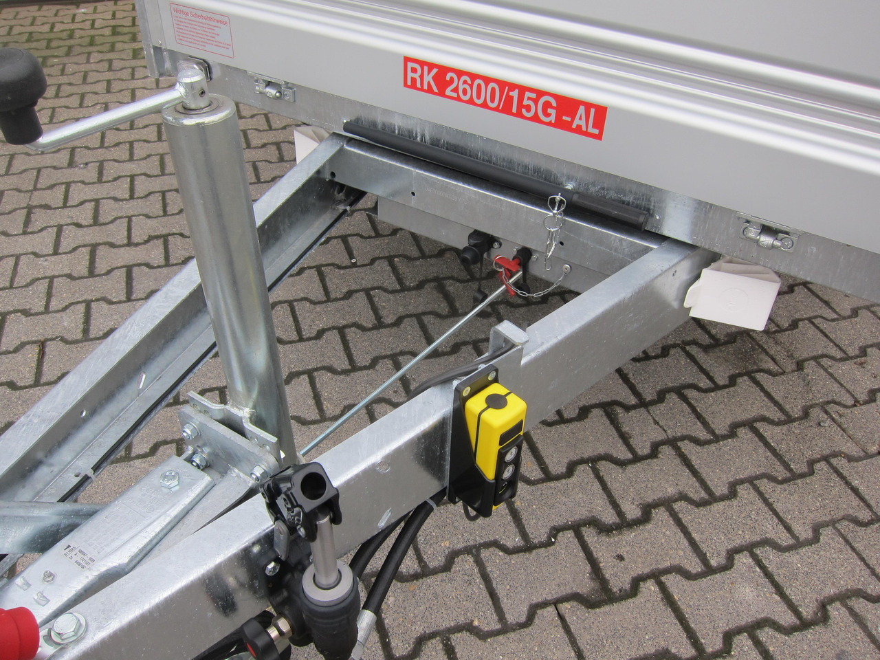 Pongratz Kipper RK 2600/15 G-AL Elektrisch + Notpumpe 260x151x36cm Stahlboden Pendel 13" 1800kg - Самоскид причіп: фото 3 Pongratz Kipper RK 2600/15 G-AL Elektrisch + Notpumpe 260x151x36cm Stahlboden Pendel 13" 1800kg - Самоскид причіп: фото 3