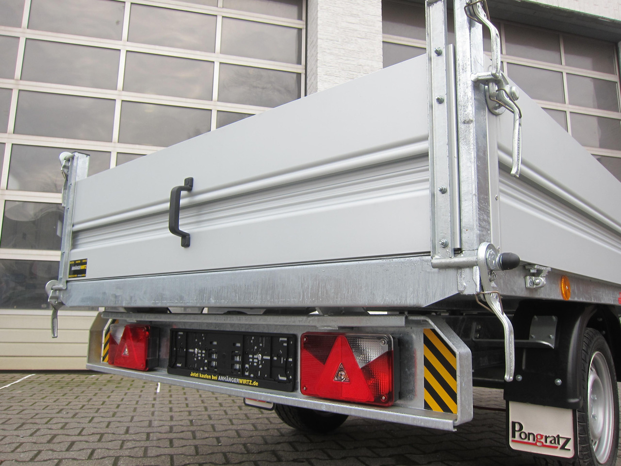 Самоскид причіп Pongratz Kipper RK 2600/15 G-AL Elektrisch + Notpumpe 260x151x36cm Stahlboden Pendel 13" 1800kg: фото 7