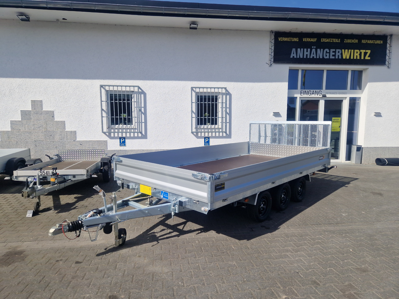 Самоскид причіп Variant Maschinentransporter 3543 UX Maxi Load LED Tridem Parabelfederung 3500kg: фото 11