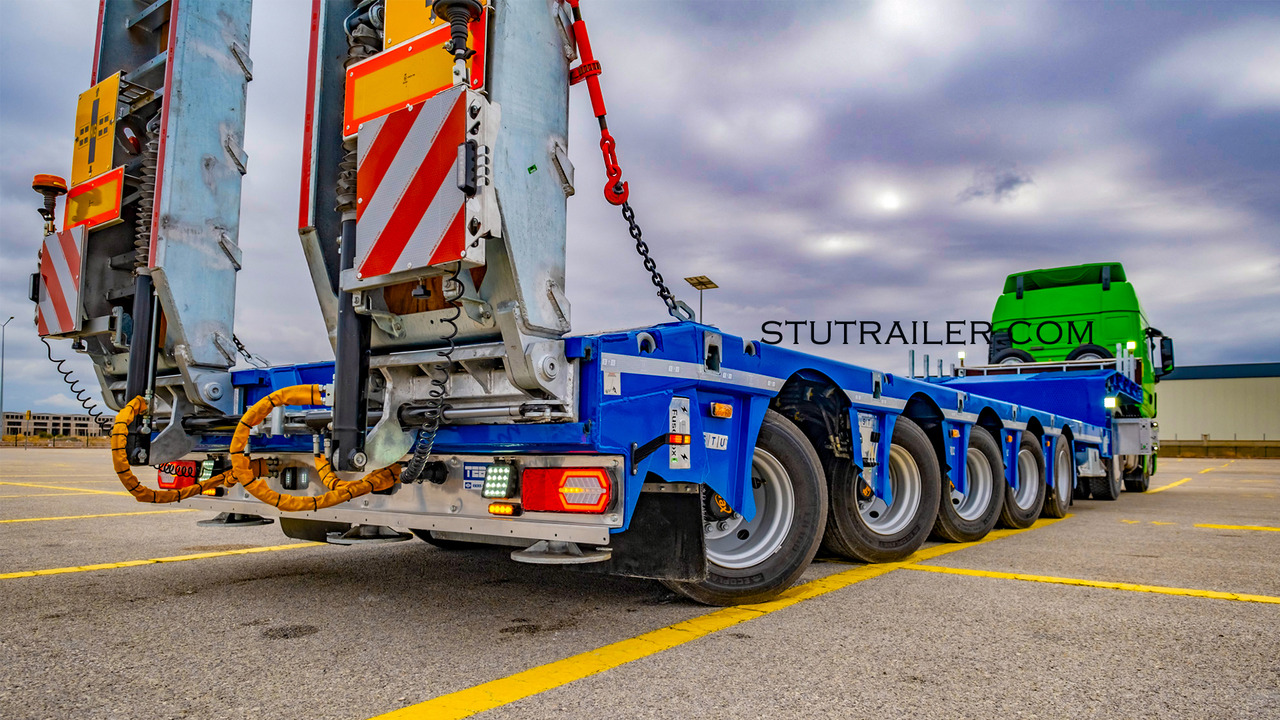 STU 5 Axle Hydraulic Steering Extendable Low Laoder - Низькорамна платформа напівпричіп: фото 1 STU 5 Axle Hydraulic Steering Extendable Low Laoder - Низькорамна платформа напівпричіп: фото 1