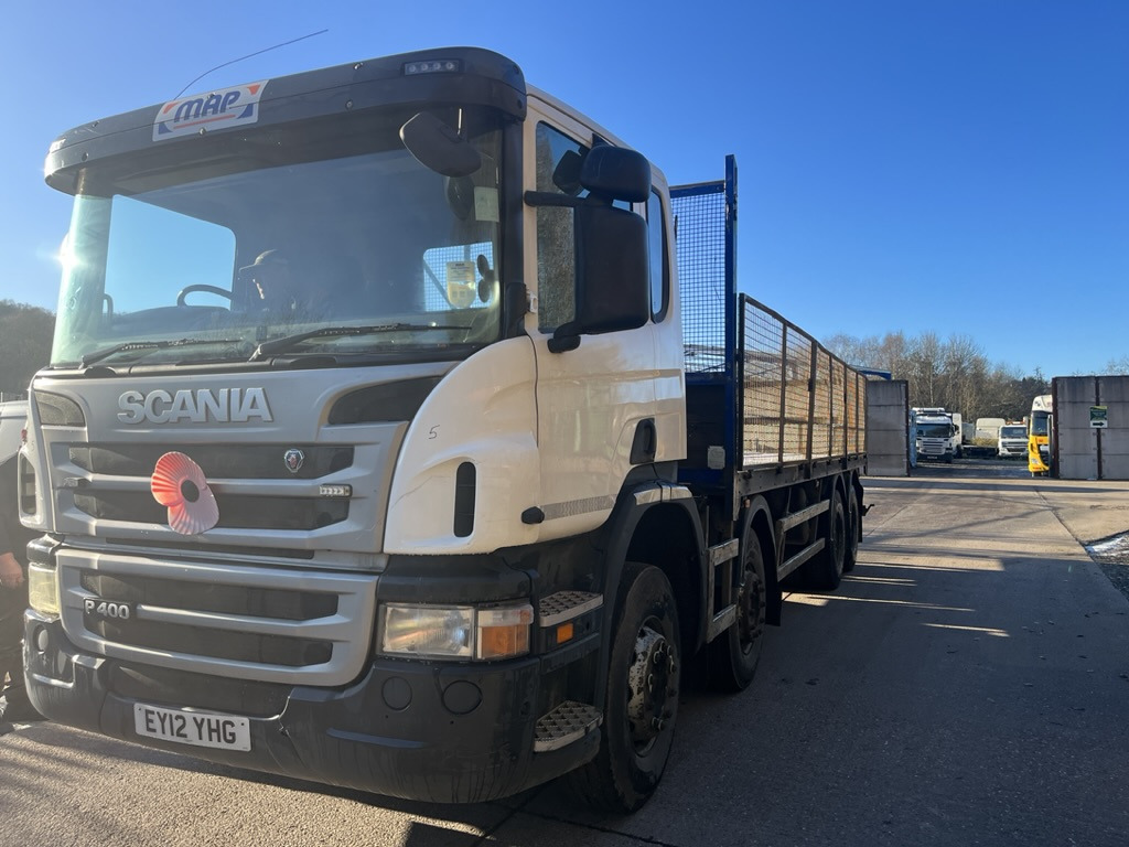 Scania P400 8x4 Rigid - Бортова вантажівка/ Платформа: фото 1 Scania P400 8x4 Rigid - Бортова вантажівка/ Платформа: фото 1