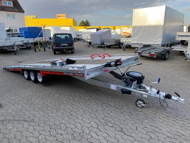 Brian James T6 Transporter, 230-6553, 5500 x 2220 mm, 3,5 to. kippbar mit Auffahrrampe - Автовоз причіп: фото 1 Brian James T6 Transporter, 230-6553, 5500 x 2220 mm, 3,5 to. kippbar mit Auffahrrampe - Автовоз причіп: фото 1