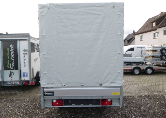 Hapert Azure H-2 Hochlader 3050 x 1600 x 300 mm, mit Plane 180 cm grau ZG 2,0 to. - Причеп для легкових автомобілів: фото 4 Hapert Azure H-2 Hochlader 3050 x 1600 x 300 mm, mit Plane 180 cm grau ZG 2,0 to. - Причеп для легкових автомобілів: фото 4