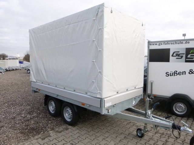 Hapert Azure H-2 Hochlader 3050 x 1600 x 300 mm, mit Plane 180 cm grau ZG 2,0 to. - Причеп для легкових автомобілів: фото 1 Hapert Azure H-2 Hochlader 3050 x 1600 x 300 mm, mit Plane 180 cm grau ZG 2,0 to. - Причеп для легкових автомобілів: фото 1