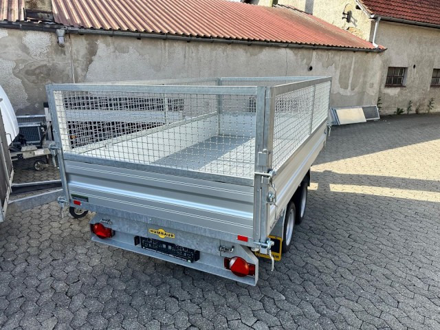 Humbaur 3-Seitenkipper HTK 3000.31 Alu, mit Laubgitteraufsatz, 3140 x 1750 x 350 mm, 3,0 to. - Самоскид причіп: фото 4 Humbaur 3-Seitenkipper HTK 3000.31 Alu, mit Laubgitteraufsatz, 3140 x 1750 x 350 mm, 3,0 to. - Самоскид причіп: фото 4