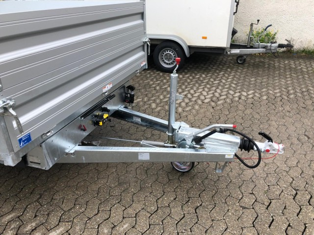 Humbaur 3-Seitenkipper HTK 3500.41 Alu mit BW-Aufsatz, 4100 x 2100 x 350 mm, 3,5 to. - Самоскид причіп: фото 2 Humbaur 3-Seitenkipper HTK 3500.41 Alu mit BW-Aufsatz, 4100 x 2100 x 350 mm, 3,5 to. - Самоскид причіп: фото 2