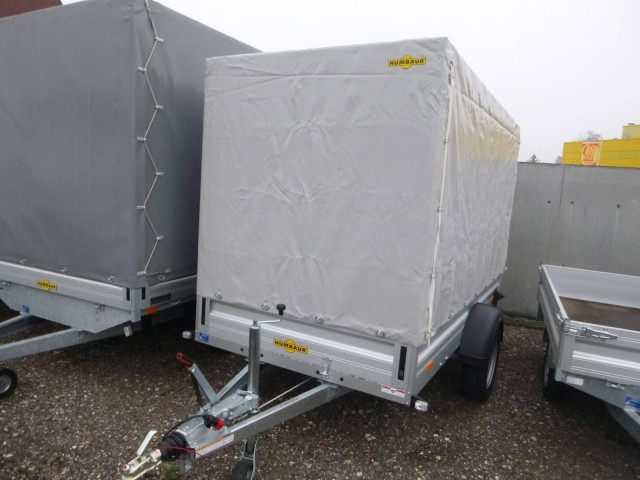 Humbaur HA 133015 mit KV, 1300 kg, 3030 x 1500 x 350 mm mit Hochplane 180 cm - Причеп для легкових автомобілів: фото 1 Humbaur HA 133015 mit KV, 1300 kg, 3030 x 1500 x 350 mm mit Hochplane 180 cm - Причеп для легкових автомобілів: фото 1