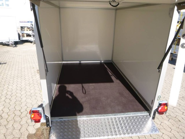 Humbaur Koffer Absenkanhänger mit E-Pumpe HKT 183117-18P, 100 km/h 1,8 t. 3100 x 1765 x 1800 mm - Закритий кузов причіп: фото 3 Humbaur Koffer Absenkanhänger mit E-Pumpe HKT 183117-18P, 100 km/h 1,8 t. 3100 x 1765 x 1800 mm - Закритий кузов причіп: фото 3