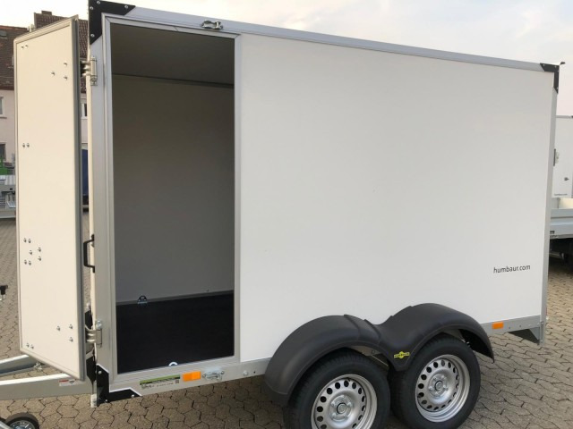 Humbaur Koffer HK 253015-18P, 2,5 to. 3040x1510x1800mm, Rampe, Seitentüre - Закритий кузов причіп: фото 2 Humbaur Koffer HK 253015-18P, 2,5 to. 3040x1510x1800mm, Rampe, Seitentüre - Закритий кузов причіп: фото 2
