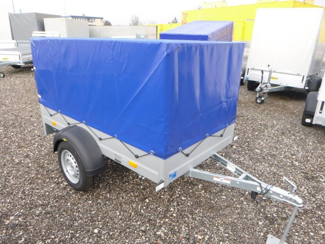 Humbaur Startrailer H 752010 mit Hochplane 750 kg 2050x1095x300mm - Причеп для легкових автомобілів: фото 1 Humbaur Startrailer H 752010 mit Hochplane 750 kg 2050x1095x300mm - Причеп для легкових автомобілів: фото 1