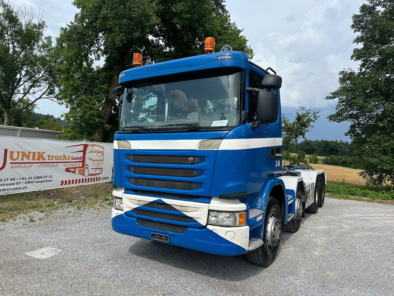 SCANIA G450 8x4 Abrollkipper - Гаковий мультиліфт вантажівка: фото 1 SCANIA G450 8x4 Abrollkipper - Гаковий мультиліфт вантажівка: фото 1