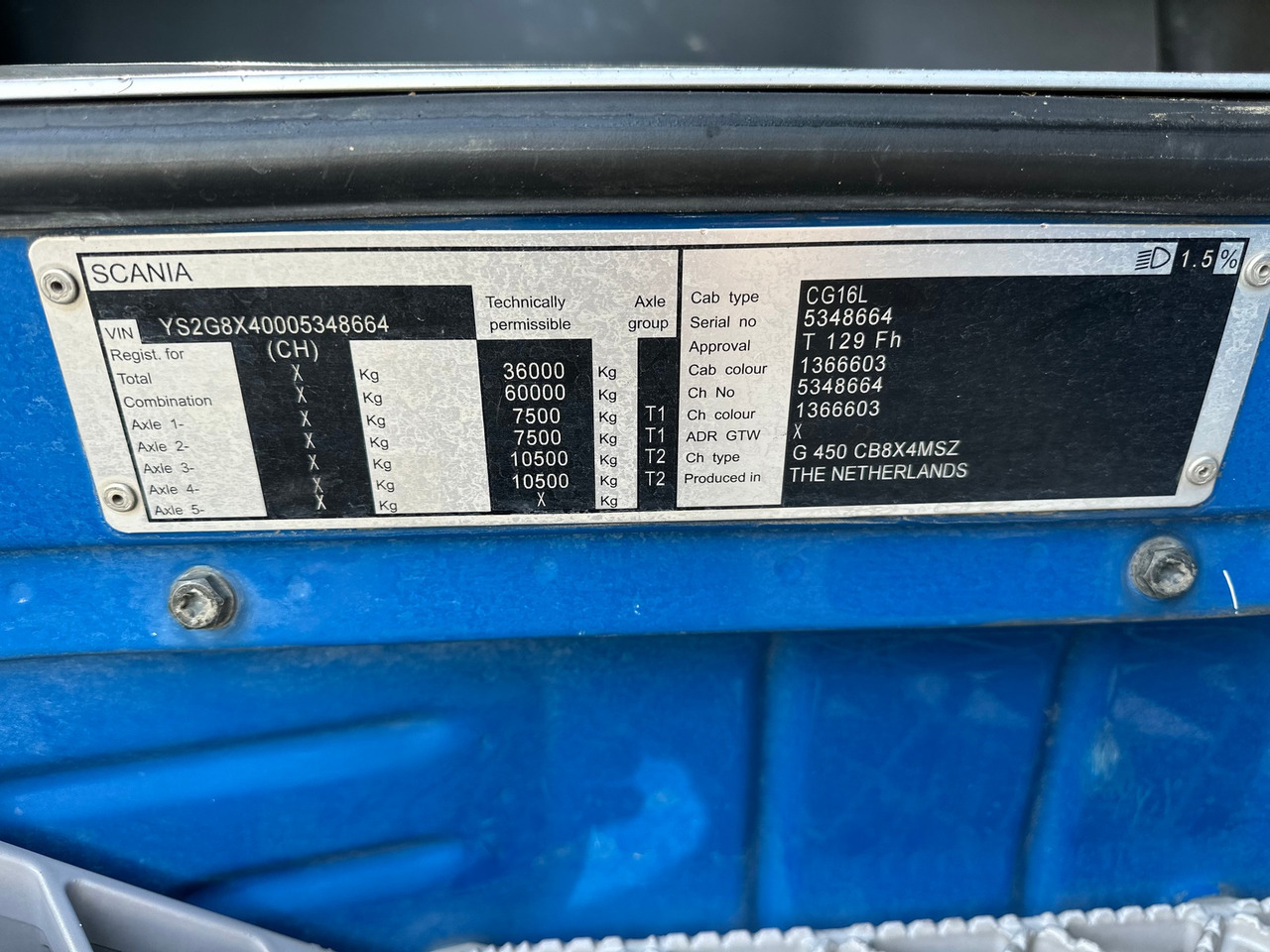 Гаковий мультиліфт вантажівка SCANIA G450 8x4 Abrollkipper: фото 10
