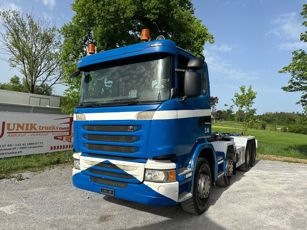 SCANIA G450 8x4 Abrollkipper - Гаковий мультиліфт вантажівка: фото 1 SCANIA G450 8x4 Abrollkipper - Гаковий мультиліфт вантажівка: фото 1