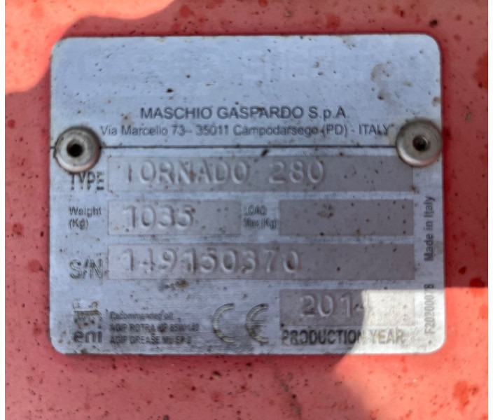 Maschio Tornado 280 - Косарка-подрібнювач: фото 5 Maschio Tornado 280 - Косарка-подрібнювач: фото 5