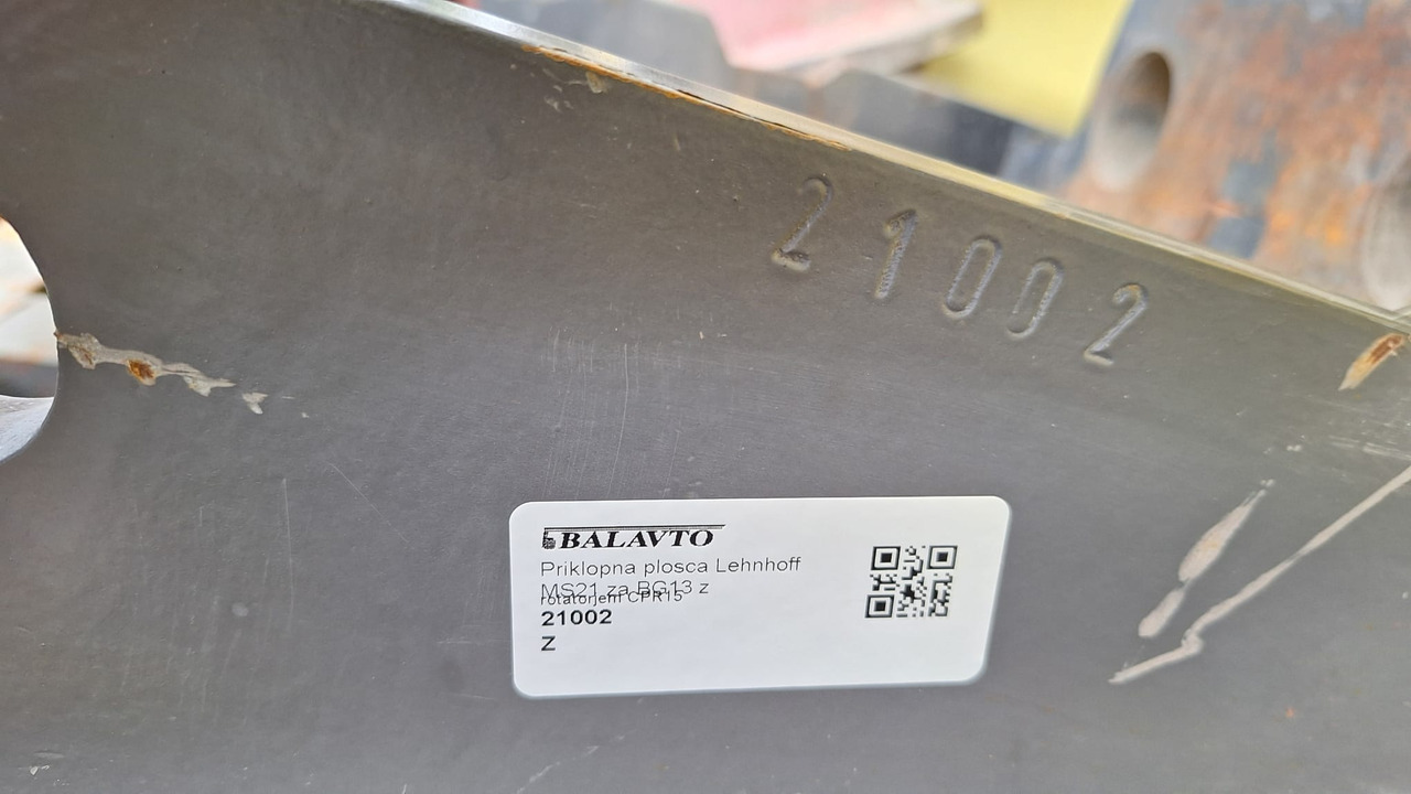Attachment plate Lehnhoff MS21 - Зчіпний пристрій в категорії Екскаватори: фото 4 Attachment plate Lehnhoff MS21 - Зчіпний пристрій в категорії Екскаватори: фото 4