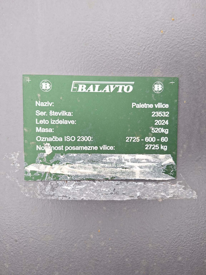 BALAVTO pallet forks 1500 mm - Вила: фото 5 BALAVTO pallet forks 1500 mm - Вила: фото 5
