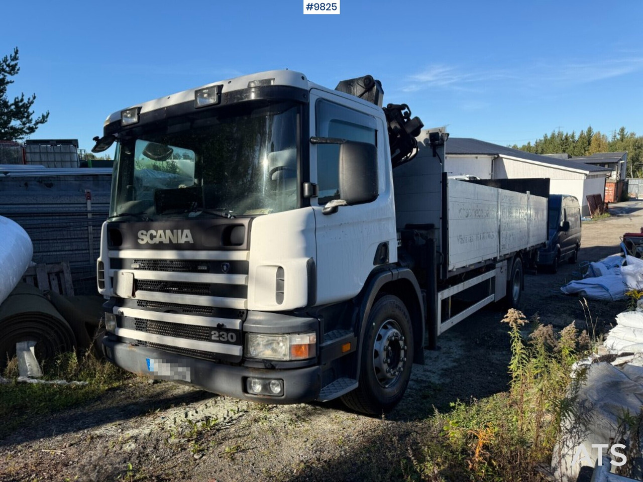 Crane truck Scania P94 230 with tail lift - Бортова вантажівка/ Платформа, Вантажівка з маніпулятором: фото 1 Crane truck Scania P94 230 with tail lift - Бортова вантажівка/ Платформа, Вантажівка з маніпулятором: фото 1