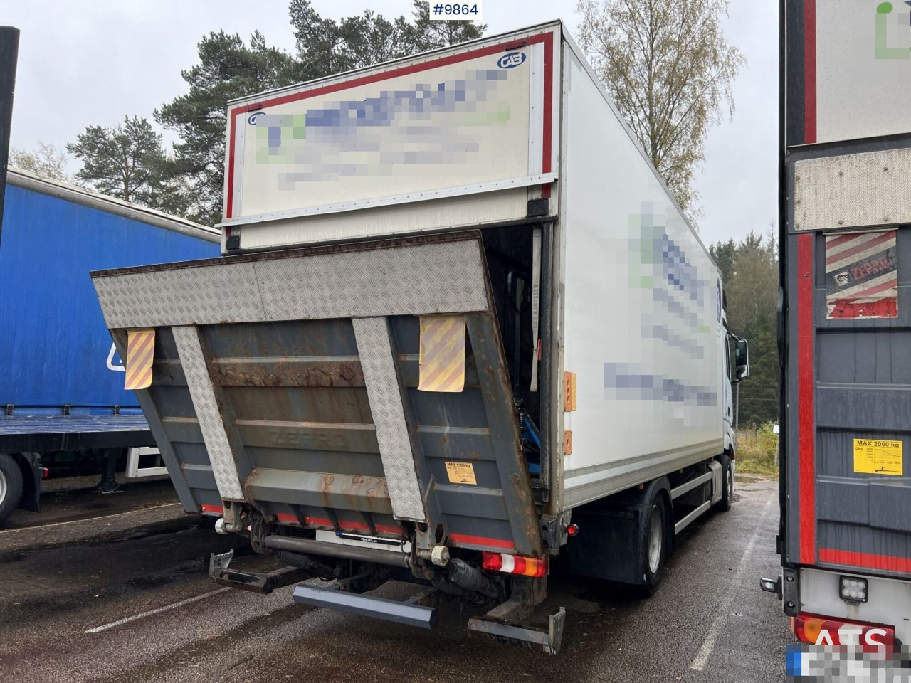 MERCEDES-BENZ ACTROS 963-0-A Box truck with tail lift - Вантажівка з закритим кузовом: фото 3 MERCEDES-BENZ ACTROS 963-0-A Box truck with tail lift - Вантажівка з закритим кузовом: фото 3