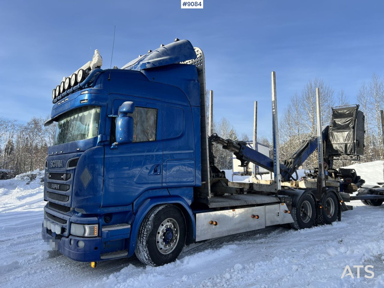 SCANIA R580 6X4 Logging truck with crane (VIDEO) - Лісовоз: фото 1 SCANIA R580 6X4 Logging truck with crane (VIDEO) - Лісовоз: фото 1