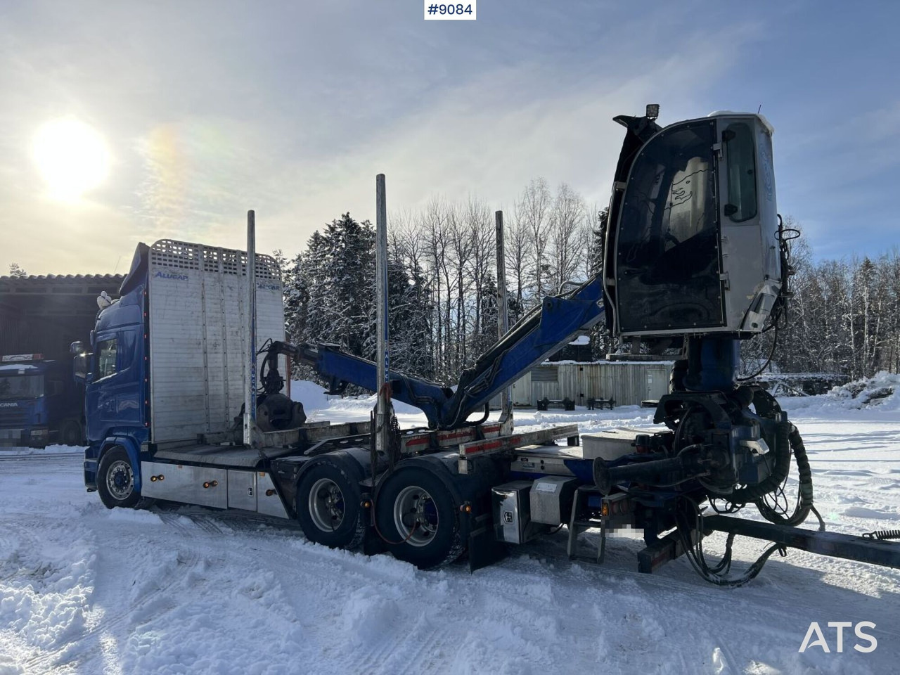 SCANIA R580 6X4 Logging truck with crane (VIDEO) - Лісовоз: фото 3 SCANIA R580 6X4 Logging truck with crane (VIDEO) - Лісовоз: фото 3