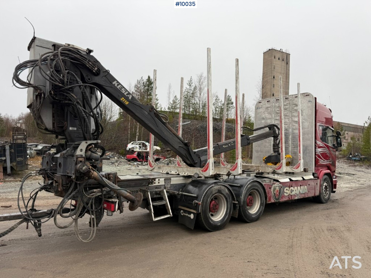 Scania R730 timber truck with crane and trailer (VIDEO) - Лісовоз, Вантажівка з маніпулятором: фото 4 Scania R730 timber truck with crane and trailer (VIDEO) - Лісовоз, Вантажівка з маніпулятором: фото 4