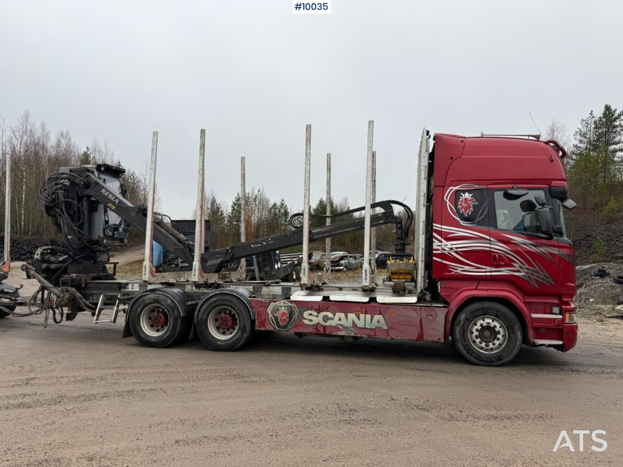 Scania R730 timber truck with crane and trailer (VIDEO) - Лісовоз, Вантажівка з маніпулятором: фото 3 Scania R730 timber truck with crane and trailer (VIDEO) - Лісовоз, Вантажівка з маніпулятором: фото 3