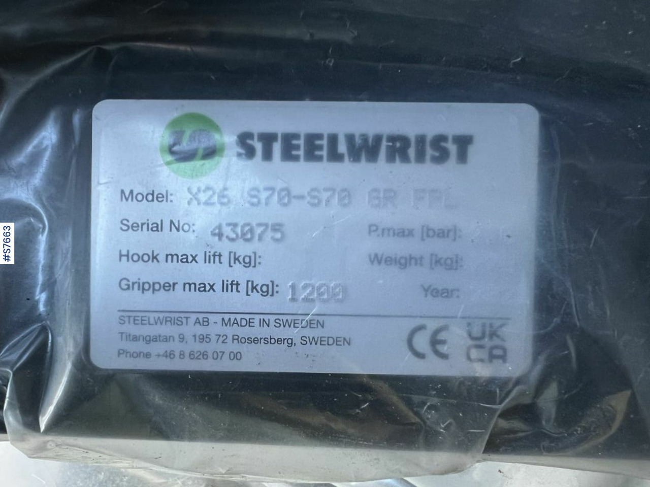 Steelwrist X26 Rotortilt (never used) - Тилтротатор: фото 5 Steelwrist X26 Rotortilt (never used) - Тилтротатор: фото 5