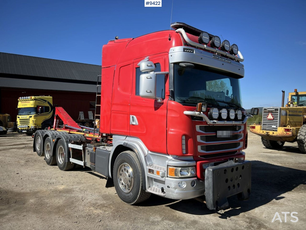 Tridem Hooklift Truck Scania G490 with plow brackets - Гаковий мультиліфт вантажівка: фото 2 Tridem Hooklift Truck Scania G490 with plow brackets - Гаковий мультиліфт вантажівка: фото 2