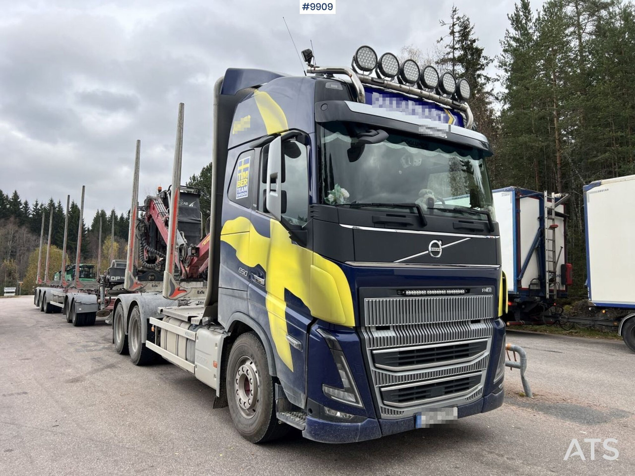 Volvo FH 64R Timber truck with crane and trailer - Лісовоз, Вантажівка з маніпулятором: фото 2 Volvo FH 64R Timber truck with crane and trailer - Лісовоз, Вантажівка з маніпулятором: фото 2