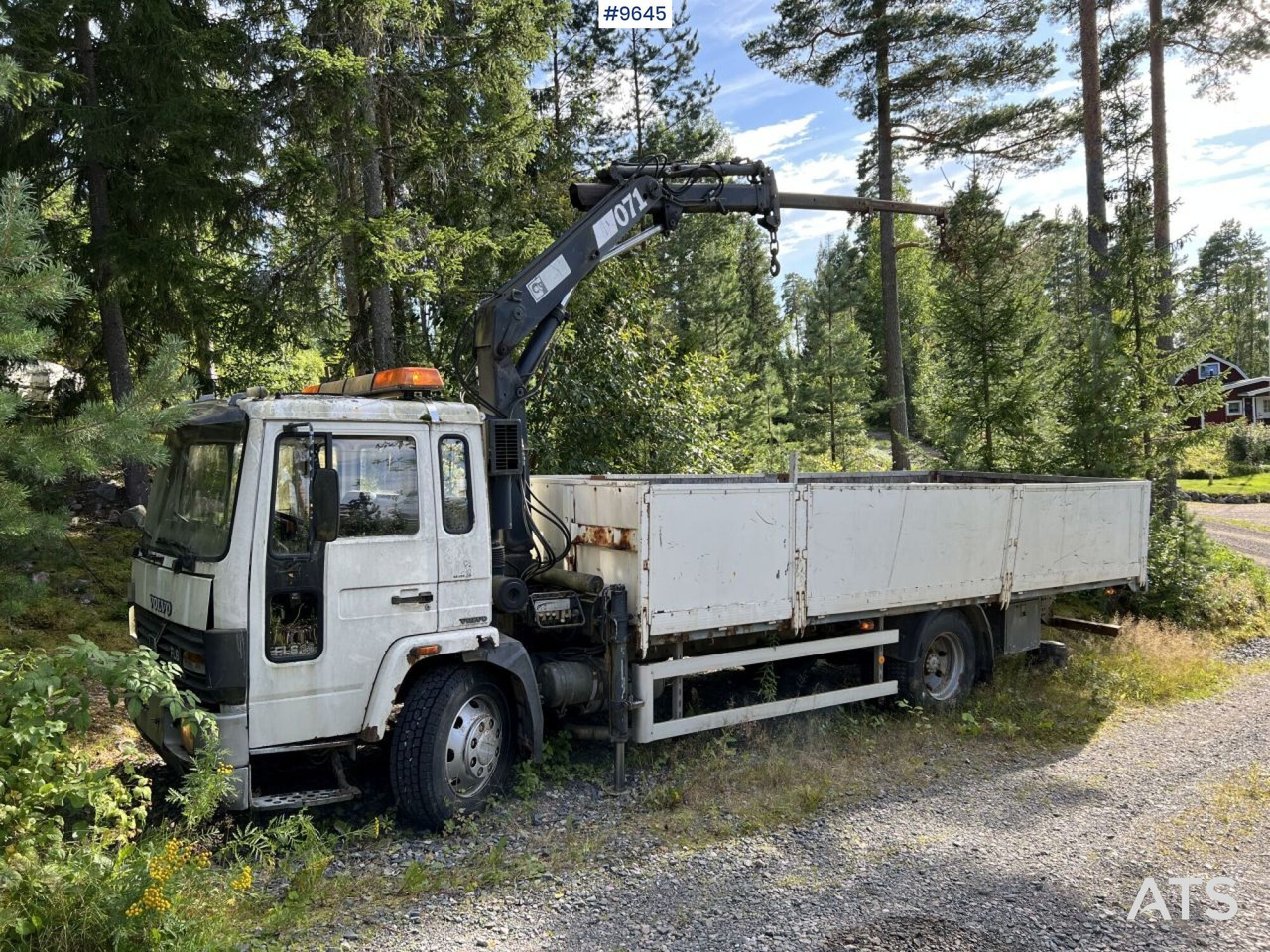 Volvo FL 614 4X2 Crane truck Repair object (VIDEO) - Бортова вантажівка/ Платформа, Вантажівка з маніпулятором: фото 3 Volvo FL 614 4X2 Crane truck Repair object (VIDEO) - Бортова вантажівка/ Платформа, Вантажівка з маніпулятором: фото 3