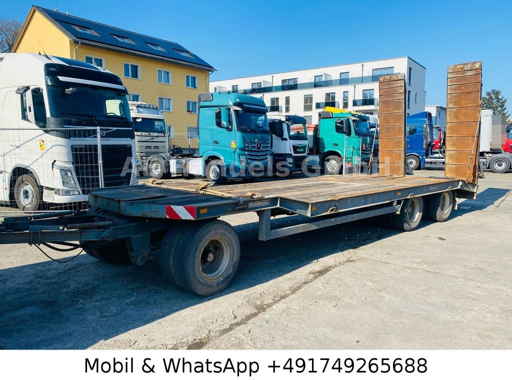 Goldhofer TU 3-24/80 Drehschemel *Rampen/L.8,30m/TÜV-11.25 - Низькорамна платформа причіп: фото 1 Goldhofer TU 3-24/80 Drehschemel *Rampen/L.8,30m/TÜV-11.25 - Низькорамна платформа причіп: фото 1