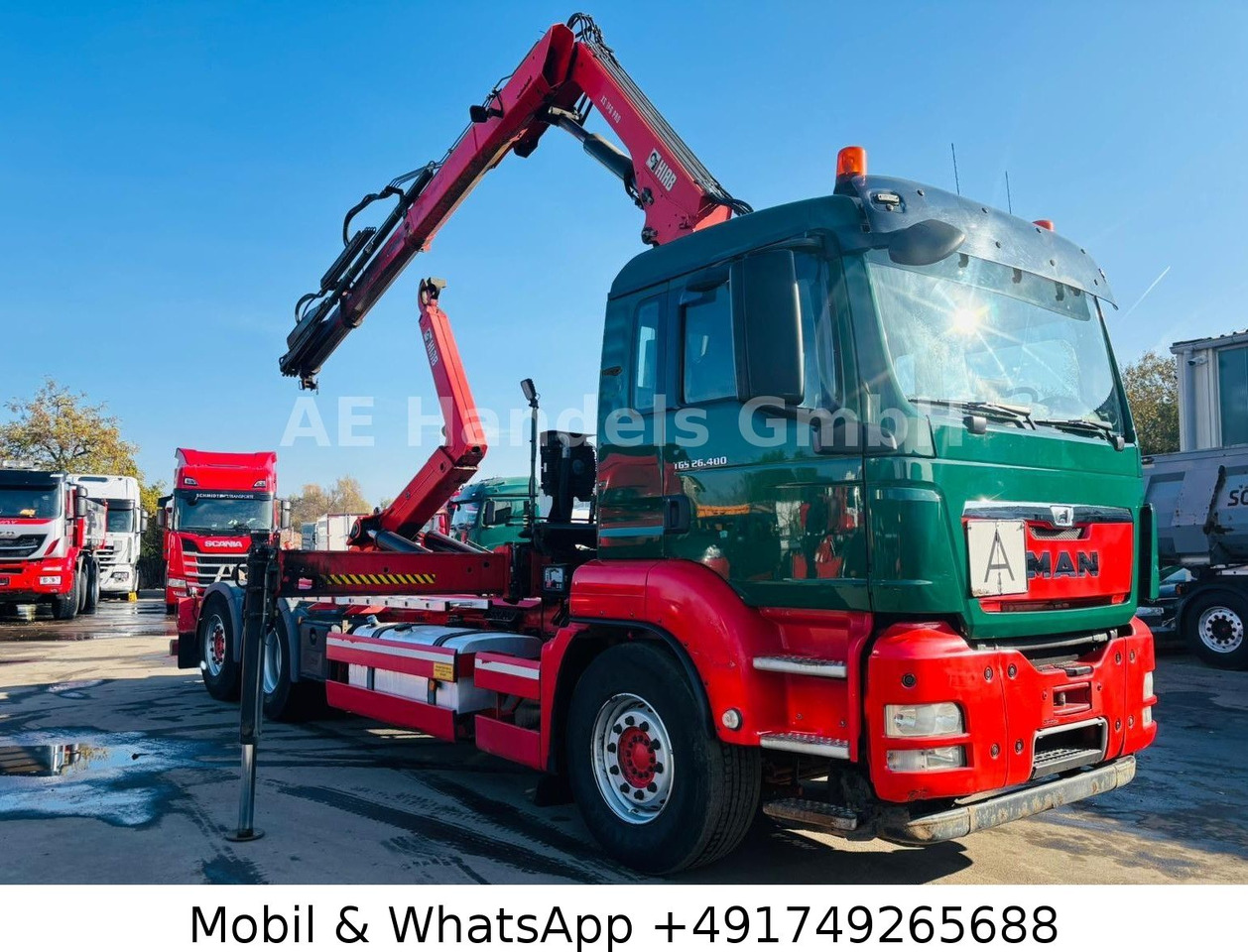 MAN TGS 26.400 6x2 Hiab XR21/HiabSpace3000 *Retarder - Гаковий мультиліфт вантажівка, Вантажівка з маніпулятором: фото 1 MAN TGS 26.400 6x2 Hiab XR21/HiabSpace3000 *Retarder - Гаковий мультиліфт вантажівка, Вантажівка з маніпулятором: фото 1