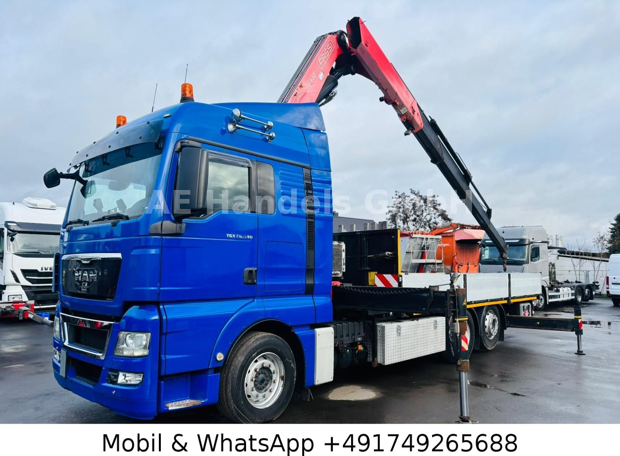 MAN TGX 26.540 XLX BL 6x2 FASSI F455 *Funk/Lenk+Lift - Бортова вантажівка/ Платформа, Вантажівка з маніпулятором: фото 2 MAN TGX 26.540 XLX BL 6x2 FASSI F455 *Funk/Lenk+Lift - Бортова вантажівка/ Платформа, Вантажівка з маніпулятором: фото 2