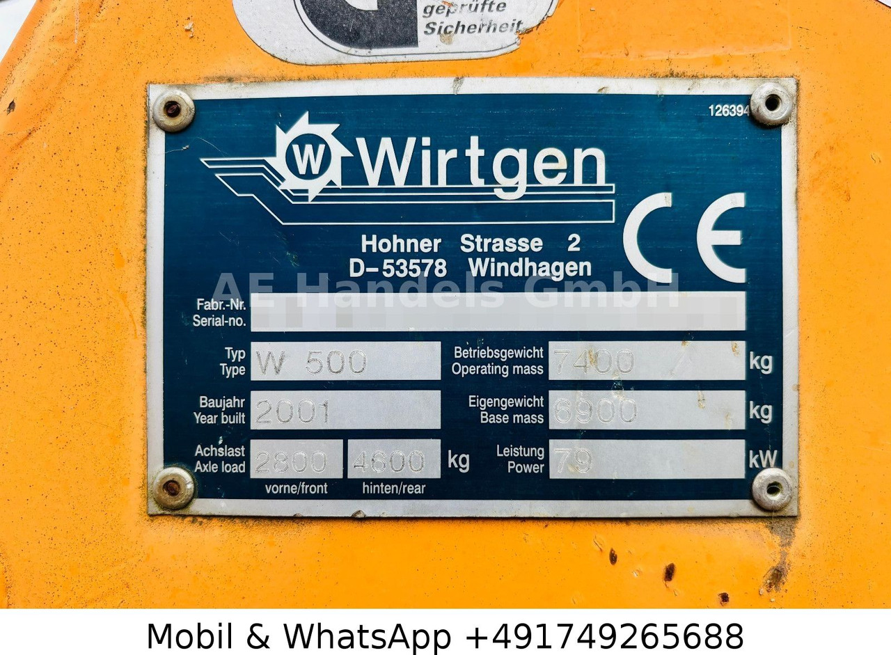 Дорожня фреза Wirtgen W500 Kaltfräse / Straßenfräse *4400Std./Ladeband: фото 27 Дорожня фреза Wirtgen W500 Kaltfräse / Straßenfräse *4400Std./Ladeband: фото 27