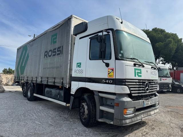 Mercedes 2540 RIDELLES PLATEAU RIDELLES BACHE HAYON - Тентована вантажівка: фото 1 Mercedes 2540 RIDELLES PLATEAU RIDELLES BACHE HAYON - Тентована вантажівка: фото 1