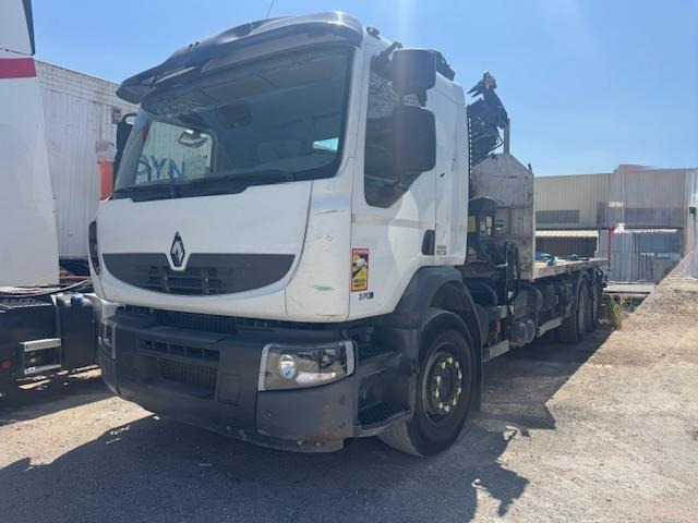 Renault PREMIUM 370 DXI PLATEAU RIDELLES GRUE - Бортова вантажівка/ Платформа, Вантажівка з маніпулятором: фото 1 Renault PREMIUM 370 DXI PLATEAU RIDELLES GRUE - Бортова вантажівка/ Платформа, Вантажівка з маніпулятором: фото 1